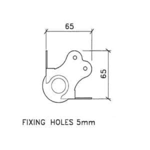 Grote balhoek 1,5mm dik, radius 2, Stapelbaar, Penn Elcom