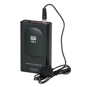 DAP VB-3 Beltpack met een lavalier microfoon voor een PSS geluidsysteem (195,25 MHz)