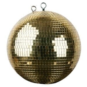Showtec Spiegelbol met goud gekleurde spiegeltjes, 30 cm