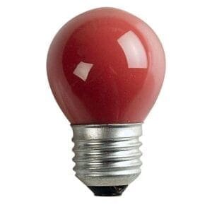 Showtec G45 Lamp met een E27 fitting, rood