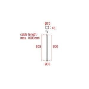 Artecta Cordoba-60 W WW - Hangende LED plafondlamp