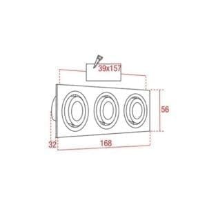 Artecta Toronto-3 WW - Inbouw LED plafondspot-26202