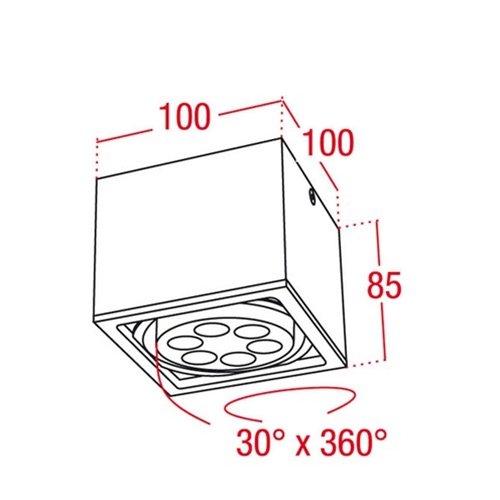 Artecta Tokyo-6WW – Opbouw LED plafondspot 6 1W warm witte LED’s _Uit assortiment J&H licht en geluid 4 Artecta Tokyo-6WW – Opbouw LED plafondspot 6 1W warm witte LED’s _Uit assortiment J&H licht en geluid 4