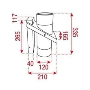 Artecta Valencia-XL - Dubbele muurspot