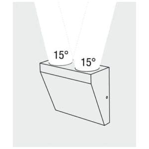 Artecta Detroit-2 WW - Dubbele LED muurspot-26770