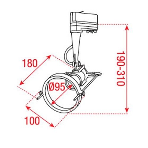 Artecta Rimini-30S – Plafondspotje met een 3-fase track adapter, zilvergrijs _Uit assortiment J&H licht en geluid 3 Artecta Rimini-30S – Plafondspotje met een 3-fase track adapter, zilvergrijs _Uit assortiment J&H licht en geluid 3