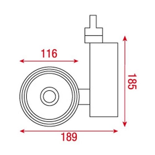 Artecta Palermo-3S45 – Plafondspotje met een 3-fase track adapter, zilvergrijs _Uit assortiment J&H licht en geluid 3 Artecta Palermo-3S45 – Plafondspotje met een 3-fase track adapter, zilvergrijs _Uit assortiment J&H licht en geluid 3