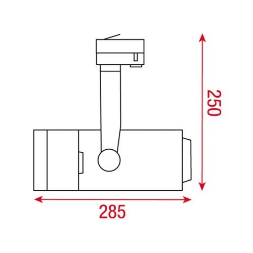 Artecta Monaco-4S45 – Plafondspotje met een 3-fase track adapter, zilvergrijs _Uit assortiment J&H licht en geluid 3 Artecta Monaco-4S45 – Plafondspotje met een 3-fase track adapter, zilvergrijs _Uit assortiment J&H licht en geluid 3