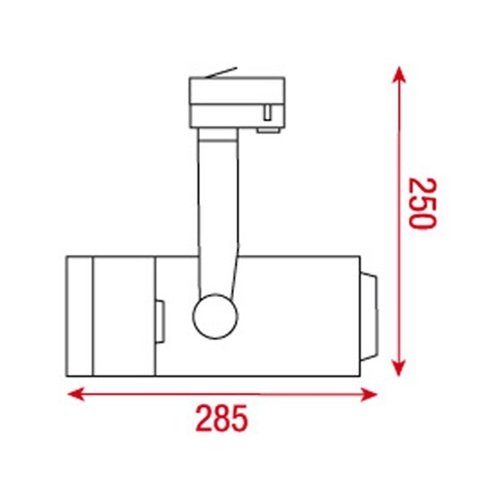 Artecta Monaco-4S45 – Plafondspotje met een 3-fase track adapter, zilvergrijs _Uit assortiment J&H licht en geluid 4 Artecta Monaco-4S45 – Plafondspotje met een 3-fase track adapter, zilvergrijs _Uit assortiment J&H licht en geluid 4