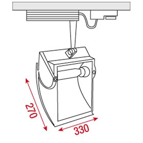 Artecta Zürich-1B – Wallwasher met een 3-fase track adapter, zwart _Uit assortiment J&H licht en geluid 3 Artecta Zürich-1B – Wallwasher met een 3-fase track adapter, zwart _Uit assortiment J&H licht en geluid 3
