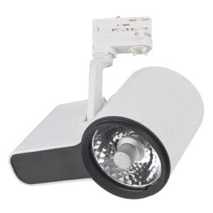 Artecta Monza-20W - Plafondspotje met een 3-fase track adapter, wit