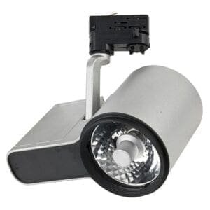 Artecta Monza-20S - Plafondspotje met een 3-fase track adapter, zilvergrijs