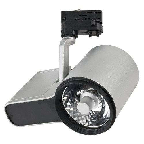 Artecta Monza-35S – Plafondspotje met een 3-fase track adapter, zilvergrijs _Uit assortiment J&H licht en geluid Artecta Monza-35S – Plafondspotje met een 3-fase track adapter, zilvergrijs _Uit assortiment J&H licht en geluid
