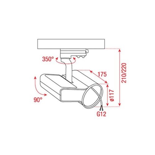 Artecta Alta-35 B electronic – Plafondspotje met een 3-fase track adapter, zwart _Uit assortiment J&H licht en geluid 3 Artecta Alta-35 B electronic – Plafondspotje met een 3-fase track adapter, zwart _Uit assortiment J&H licht en geluid 3