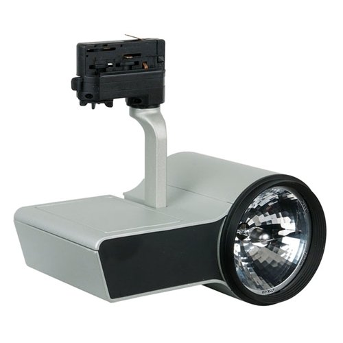 Artecta Alta-111 S electronic – Plafondspotje met een 3-fase track adapter, zilvergrijs _Uit assortiment J&H licht en geluid Artecta Alta-111 S electronic – Plafondspotje met een 3-fase track adapter, zilvergrijs _Uit assortiment J&H licht en geluid