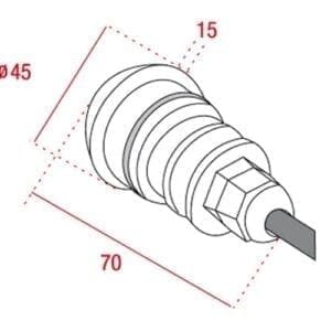 Artecta Monroe-mini-1 LED WW - LED grondspotje (1 lichtrichting)