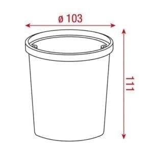 Artecta Victoria-B - LED grondspotje met blauwe LED's-30184