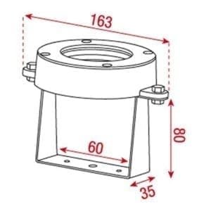 Artecta Ibiza-6B - Opbouw onderwaterspotje met 6 1W blauwe LED's-27362