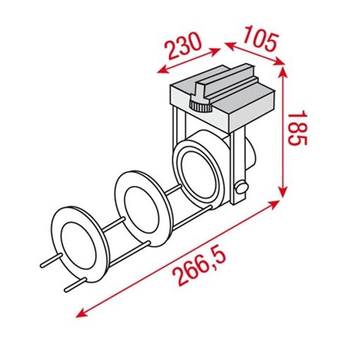 Artecta Grafix-3P – Goboprojector met een 3-fase track adapter _Uit assortiment J&H licht en geluid 3 Artecta Grafix-3P – Goboprojector met een 3-fase track adapter _Uit assortiment J&H licht en geluid 3