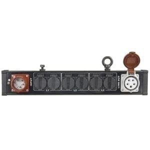 Showtec Breakout Bar 4, 5-pins CEE 16A - 6 x Schuko / 5-pins CEE 16A