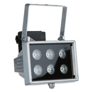 Showtec LED Floodlight 6x1W Blauw 10 Lens