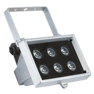 Showtec LED Floodlight 6x1W Blauw 10 Lens