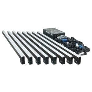 Showtec LED Octostrip set zwart, 8 strips en 1 controller