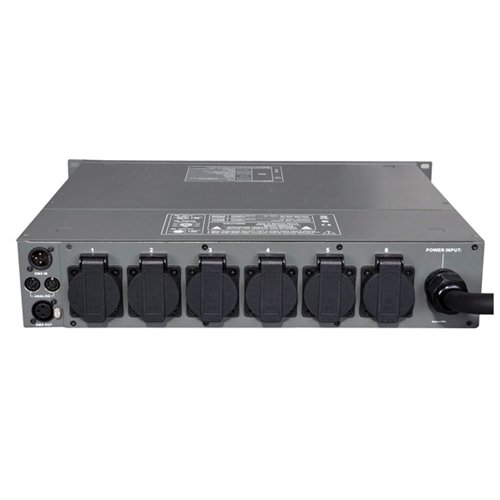 Showtec MPX-616 6-kanaals dimmer, Schuko uitgangen _Uit assortiment J&H licht en geluid 3 Showtec MPX-616 6-kanaals dimmer, Schuko uitgangen _Uit assortiment J&H licht en geluid 3