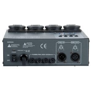 Showtec MultiDim MKIII, 4 kanaals DMX Dimmerpack, Schuko uitgangen