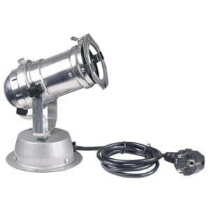 Showtec Par 16 lang chroom GU5.3, incl. stekker en filterframe