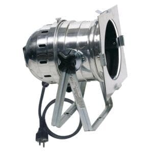 Showtec Par 56 kort, vloerspot, chroom, met stekker