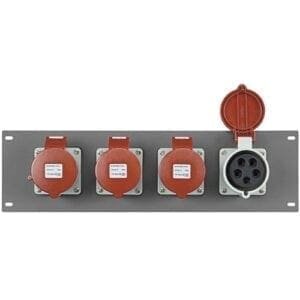 Showtec PDP-324 19 inch paneel met 4 5-pins CEE 32A aansluitingen-4758