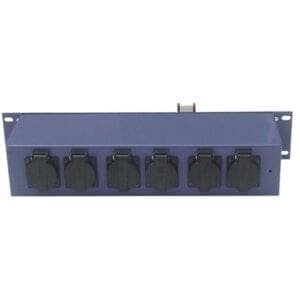 Showtec PS-1602 Krachtstroomverdeler, 5-pins CEE 16A - 9 x Schuko / 5-pins CEE 16A