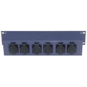 Showtec PS-3203 Krachtstroomverdeler, 5-pins CEE 16A - 6 x Schuko / 5-pins CEE 16A