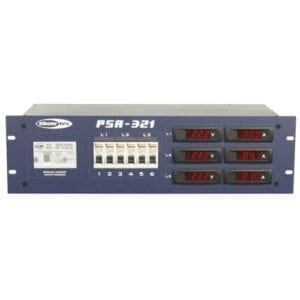 Showtec PSA-321 Krachtstroomverdeler, 5-pins CEE 32A - 6 x Schuko / 5-pins CEE 32A