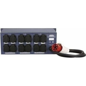 Showtec PSA-3212S Krachtstroomverdeler, 5-pins CEE 32A - 13 x Schuko
