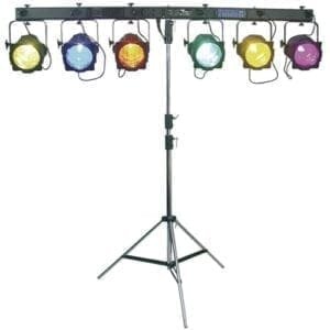 Showtec ShowBar 6 DMX T-bar, Schuko uitgangen