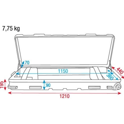 DAP ABS Keyboard flightcase klein _Uit assortiment J&H licht en geluid 4 DAP ABS Keyboard flightcase klein _Uit assortiment J&H licht en geluid 4