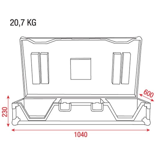 DAP flightcase voor Pioneer DJM-600 en 2x CDJ-1000 _Uit assortiment J&H licht en geluid 4 DAP flightcase voor Pioneer DJM-600 en 2x CDJ-1000 _Uit assortiment J&H licht en geluid 4