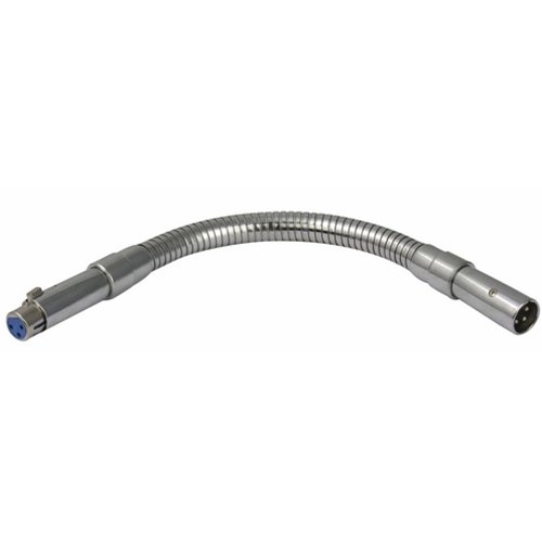 DAP Zwanenhals 30 cm Chrome Finish XLR Female to Male _Uit assortiment J&H licht en geluid DAP Zwanenhals 30 cm Chrome Finish XLR Female to Male _Uit assortiment J&H licht en geluid