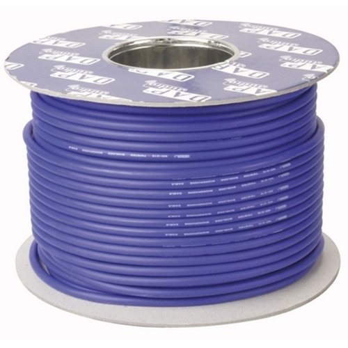 DAP LC-126U Ongebalanceerde Studio kabel, Blauw, 100 meter op rol _Uit assortiment J&H licht en geluid DAP LC-126U Ongebalanceerde Studio kabel, Blauw, 100 meter op rol _Uit assortiment J&H licht en geluid