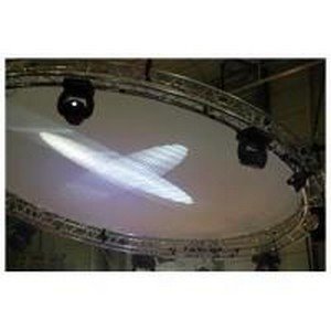 Showtec Cirkel doek wit voor 4 meter truss cirkel Showtec cirkel truss J&H licht en geluid