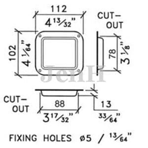 Blinde schotel, klein