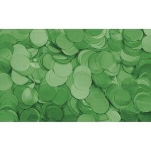 Showtec Ronde donkergroene confetti (vuurbestendig), 1 kg