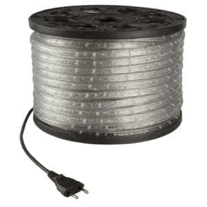 Showtec LED Flexilight 13mm 240V Geel, 50 meter, inclusief 3 aansluit sets