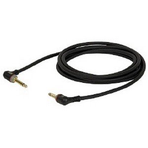 DAP 2-pins Jack (90°) – 2-pins Jack (90°) ongebalanceerde kabel 7mm (6 meter) _Uit assortiment J&H licht en geluid