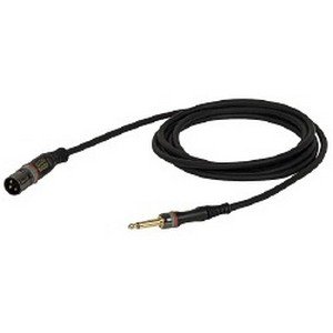 DAP XLR male – 2-pins Jack ongebalanceerde kabel 7mm (1,50 meter) _Uit assortiment J&H licht en geluid