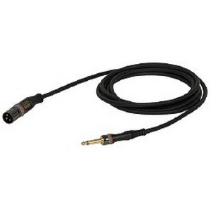 DAP XLR male – 2-pins Jack ongebalanceerde kabel 7mm (0,75 meter) _Uit assortiment J&H licht en geluid