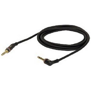 DAP 3-pins Jack – 3-pins Jack (90°) gebalanceerde kabel 7mm (1,50 meter) _Uit assortiment J&H licht en geluid