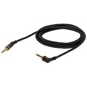 DAP 3-pins Jack – 3-pins Jack (90°) gebalanceerde kabel 7mm (3 meter) _Uit assortiment J&H licht en geluid